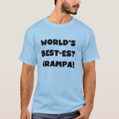 Black Text 's Werelds Beste Grampa T-shirts Gesche (Voorkant)