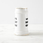 Black Text 's Werelds Beste Grampa T-shirts Gesche Bierpul (Center)