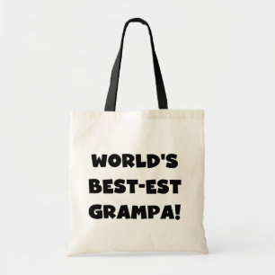 Black Text 's Werelds Beste Grampa T-shirts Gesche Tote Bag