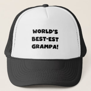 Black Text 's Werelds Beste Grampa T-shirts Gesche Trucker Pet