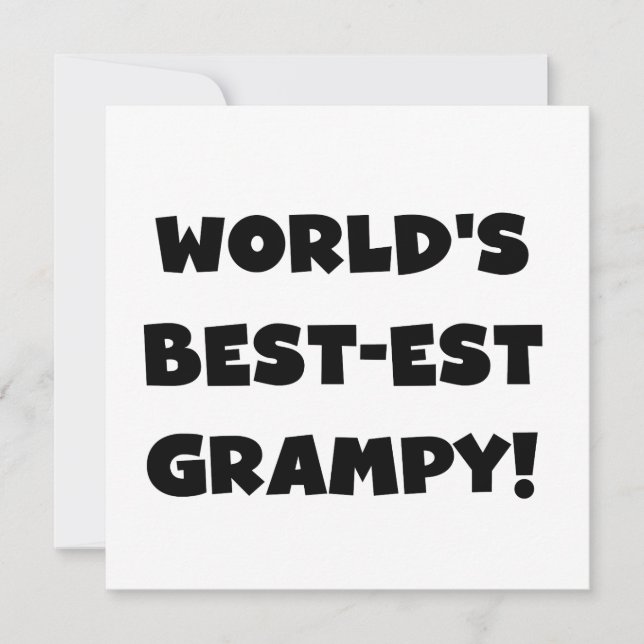 Black Text 's Werelds beste Grampy Gifts (Voorkant)