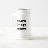 Black Text 's Werelds beste Grampy Gifts Bierpul (Voorkant links)