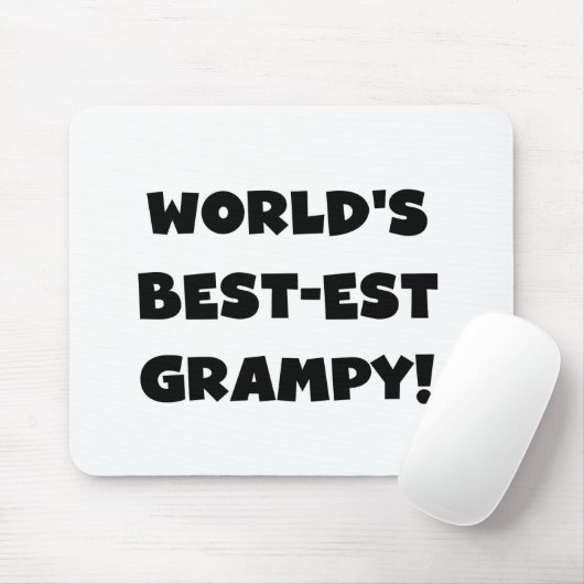 Black Text 's Werelds beste Grampy Gifts Muismat (Met muis)