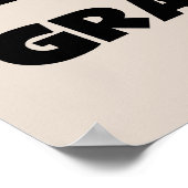 Black Text 's Werelds beste Grampy Gifts Poster (Hoek)