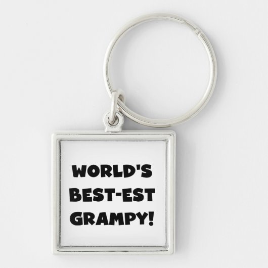 Black Text 's Werelds beste Grampy Gifts Sleutelhanger (Voorkant)