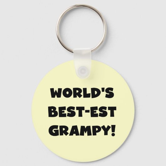 Black Text 's Werelds beste Grampy Gifts Sleutelhanger (Voorkant)
