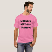 Black Text 's Werelds beste Grampy Gifts T-shirt (Voorkant volledig)