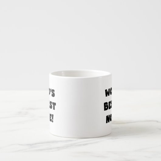 Black Text 's Werelds beste Nonnie Gifts Espresso Kop (Voorkant)