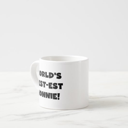 Black Text 's Werelds beste Nonnie Gifts Espresso Kop (Links)