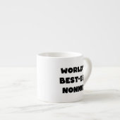 Black Text 's Werelds beste Nonnie Gifts Espresso Kop (Voorkant rechts)