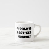 Black Text 's Werelds beste Nonnie Gifts Espresso Kop (Rechts)