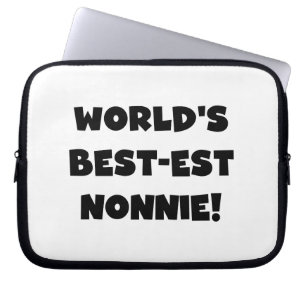 Black Text 's Werelds beste Nonnie Gifts Laptop Sleeve