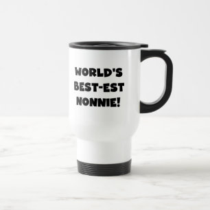 Black Text 's Werelds beste Nonnie Gifts Reisbeker