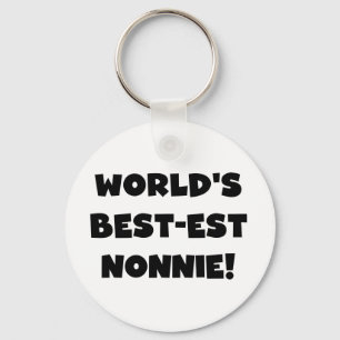 Black Text 's Werelds beste Nonnie Gifts Sleutelhanger