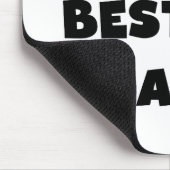 Black Text 's Werelds Beste Papa Tshirts en gesche Muismat (Hoek)