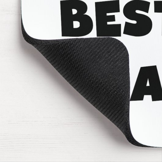 Black Text 's Werelds Beste Papa Tshirts en gesche Muismat (Hoek)