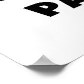 Black Text 's Werelds Beste Papa Tshirts en gesche Poster (Hoek)