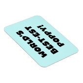 Black Text 's Werelds beste Poppy Gifts Magneet (Rechterzijde)