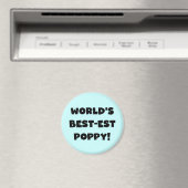 Black Text 's Werelds beste Poppy Gifts Magneet (Insitu (Vaatwasser))