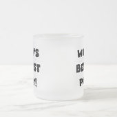 Black Text 's Werelds beste Poppy Gifts Matglas Koffiemok (Center)