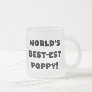 Black Text 's Werelds beste Poppy Gifts Matglas Koffiemok