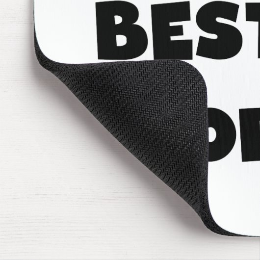 Black Text 's Werelds beste Poppy Gifts Muismat (Hoek)