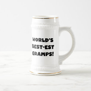 Black Text World's Best-est Gramps Gifts Bierpul