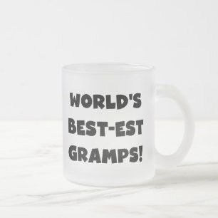 Black Text World's Best-est Gramps Gifts Matglas Koffiemok