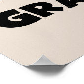 Black Text World's Best-est Gramps Gifts Poster (Hoek)