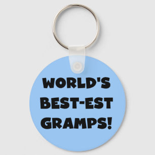 Black Text World's Best-est Gramps Gifts Sleutelhanger