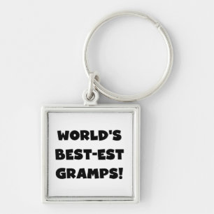 Black Text World's Best-est Gramps Gifts Sleutelhanger