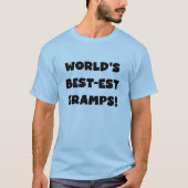 Black Text World's Best-est Gramps Gifts T-shirt (Voorkant)