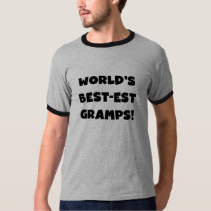 Black Text World's Best-est Gramps Gifts T-shirt