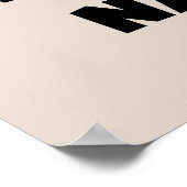 Black Text World's Best-est Nani T-shirts en gesch Poster (Hoek)