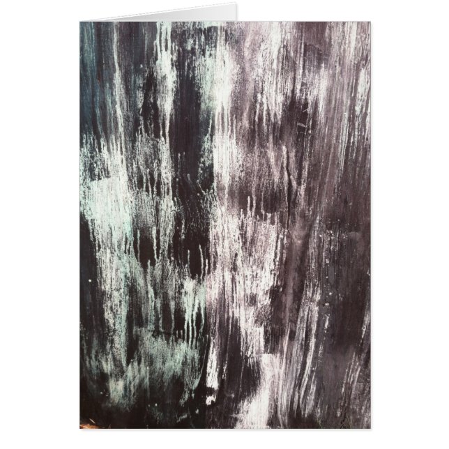 Black Textured Canvas Card (Voorkant)