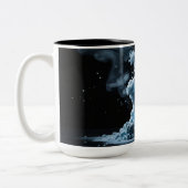 Black & Tha Smoke Abstract Tweekleurige Koffiemok (Links)