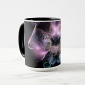 Black & Tha Smoke Modern Abstract Mok (Voorkant links)