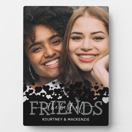 Black The Best Friends Photo Fotoplaat (voorkant)