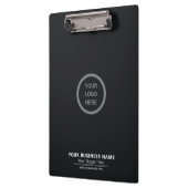 Black Theme Custom Logo Gedrukte Business Promo Klembord (Links)
