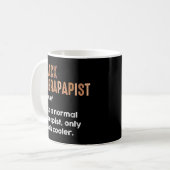 Black Therapist Definitie Grappig Afro-Amerikaans Koffiemok (Voorkant links)