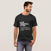 Black Therapists Matter T-shirt (Voorkant volledig)