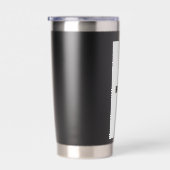 Black thermal tumbler geïsoleerde drinkbeker (Rechts)