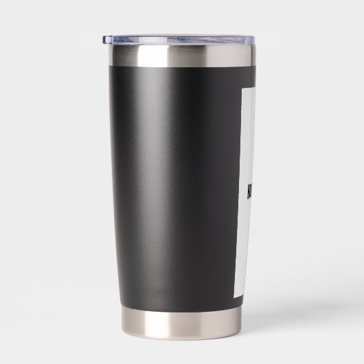 Black thermal tumbler  geïsoleerde drinkbeker (Rechts)