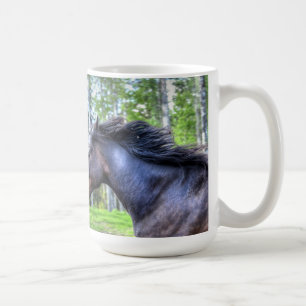 Black Thoroughbred Percheron Horse Photo Koffiemok