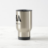 BLACK THREE LETTER MONOGRAM NAME STAINLESS STEEL REISBEKER (Center)