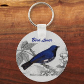 Black Throated Blue Warbler  Sleutelhanger (Voorkant)