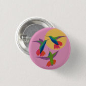 Black Throated Mango Hummingbird Art Ronde Button 3,2 Cm (Voorkant /achterkant)