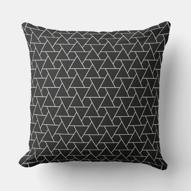 Black Throw Pillow Kussen (Voorkant)