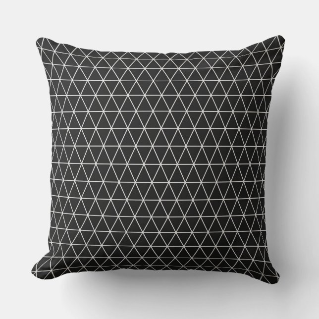 Black Throw Pillow Kussen (Voorkant)