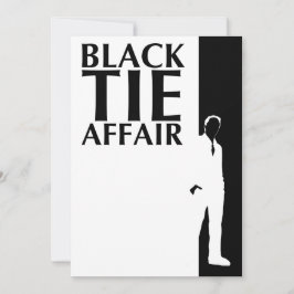 black tie aangelegenheid : serieuze silhouet kaart